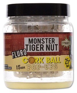 Бойлы Dynamite Baits White monster tiger nut fluro cork ball 15мм