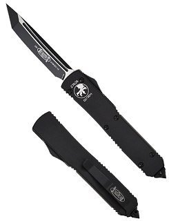 Нож Microtech Ultratech Black T/E складной танто черный - фото 2