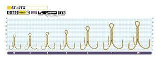 Крючки Owner тройник ST-47TG №04