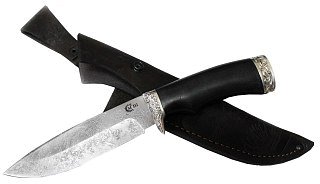 Нож ИП Семин Близнец сталь D2 литье черное дерево - фото 1