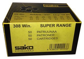 Патрон 308Win Sako 6,6 Super Range HPBT