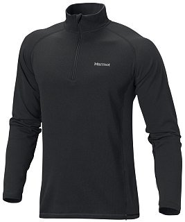 Термобелье Marmot Midweight zip neck ls верх black