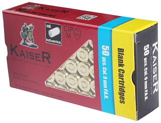 Патрон 9мм Blank Kaiser светозвуковой - фото 5