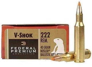 Патрон 222Rem Federal nosler ballistic tip 2,59г - фото 2