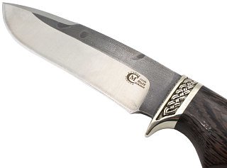 Нож ИП СЕМИНА Скиф кованая сталь 95x18 со следами ковки венге литье - фото 5