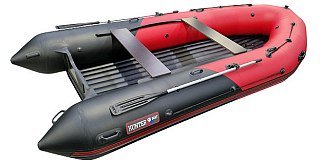 Лодка Хантер 450 Про красно-черный - фото 4