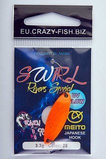 Блесна Crazy Fish Swirl №28 3.3гр - фото 3