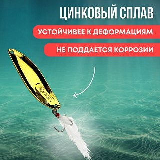Блесна Riverzone Predator 10гр 55мм gold - фото 3