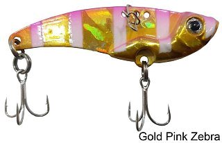 Блесна Цикада Savage Gear 3D Minnow Vib blade 8,5гр 4,5см gold pink zebra