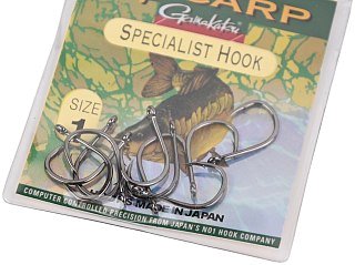 Крючок Gamakatsu G-Carp Specialist Hook black №1 уп.10шт - фото 2