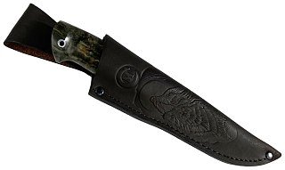 Нож ИП Семин Соболь сталь мельхиор М390 набор стаб.кар.березы - фото 6