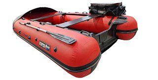 Лодка Хантер 370 Трэвел красный - фото 1