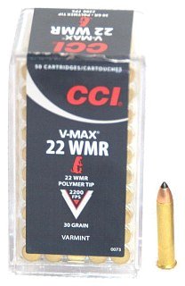 Патрон 22 WMR CCI V-max polymer tip 1,94г (50шт)