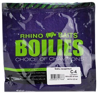 Бойлы Rhino Baits насадочные C-4 цитрус 24мм 500гр - фото 1