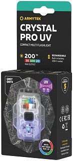 Фонарь Armytek Crystal Pro UV серый Com - фото 4