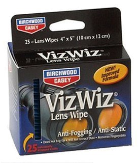 Очиститель линз Birchwood Casey Viz Wiz Lens Cleaner 25 салфеток