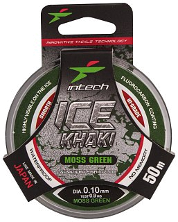 Леска Intech Ice Khaki moss green 50м 0.10мм 0.92кг - фото 1