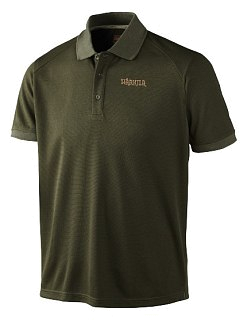 Рубашка поло Harkila Gerit polo shirt dark olive - фото 1