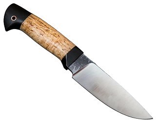 Нож ИП Семин Сокол кованная сталь  Х12МФ карельская береза  граб - фото 4