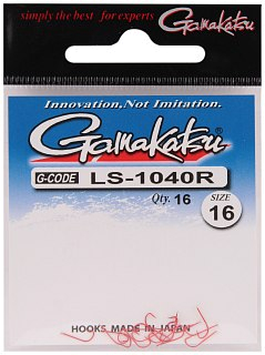 Крючок Gamakatsu NL LS-1040R red №16 - фото 1
