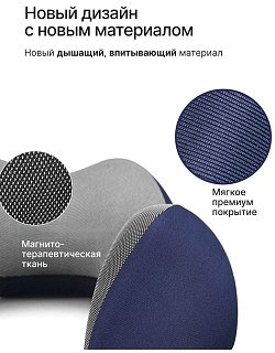 Подушка RoadLike Travel kit с эффектом памяти синий - фото 2
