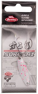 Блесна Berkley Ags Sukoshi 2,5гр Splat White Body/Fuschia Splat