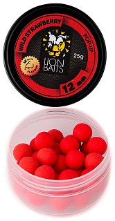 Бойлы Lion Baits pop-up Wild strawberry 12мм 25гр