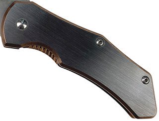 Нож Sanrenmu 7074LUC-SCY складной сталь 12C27 Brush bronze 420 steel - фото 6