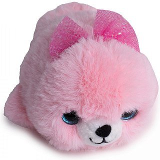 Игрушка Mimis Нерпа Пушистик мини розовый 13см - фото 4