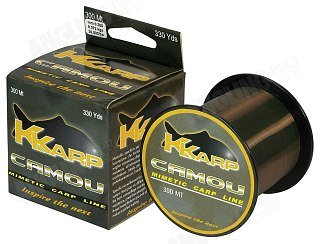 Леска Trabucco K-karp camou 300м 0,370мм