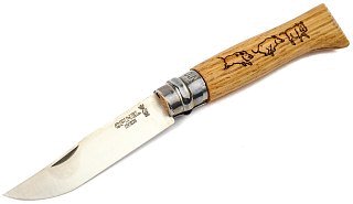 Нож Opinel 8VRI Animalia кабан 8,5см нержавеющая сталь - фото 3