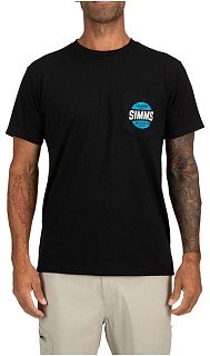 Футболка Simms Quality Built Pocket T- Black  - фото 3
