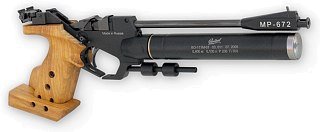 Пистолет Baikal МР 672-02 пневмобаллонный спортивный - фото 1