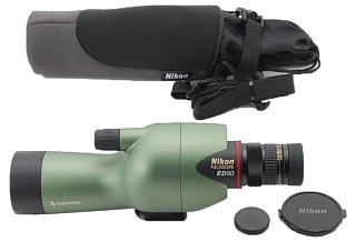 Труба зрительная Nikon Pearlescent green ED50 с прямым окуляром 20-60x 25-75x