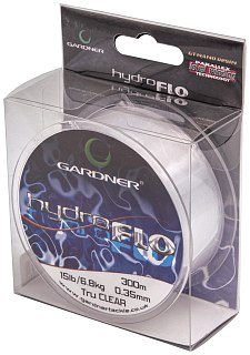 Леска Gardner Hydro-flo clear 300м 15lb 0,35мм