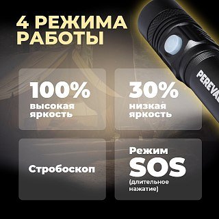 Фонарь Pereval BT-FL3096 250 Lumens - фото 3