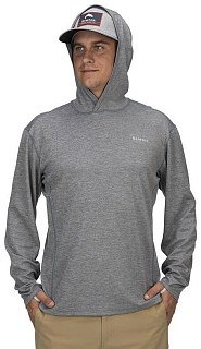 Футболка Simms Bugstopper hoody steel heather  - фото 3