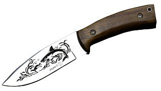 Нож Кизляр Акула-2 туристический рукоять кавказ. орех - фото 1
