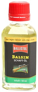 Средство Ballistol Balsin для обработки дерева Scherell Schaftol 50мл светлое