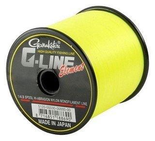 Леска Gamakatsu G-line element F-yellow 0.26мм 1820м