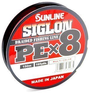 Шнур Sunline Siglon PEх8 multicolor 150м 0,5 8lb - фото 1