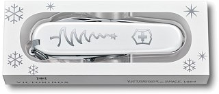 Нож Victorinox Sportsman white cristmas special edition 84мм 13 функций - фото 3