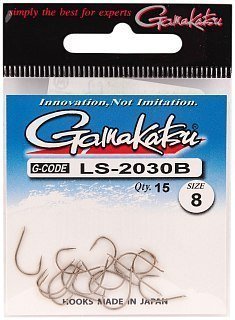 Крючок Gamakatsu NL LS-2030B bronze №8 - фото 1