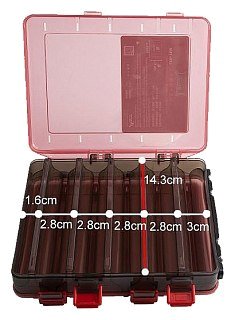 Коробка Kingdom LYH1328 рыболовная red-black - фото 2