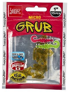 Приманка Lucky John твистер Pro series micro grub 02.50/PA19 15шт - фото 3