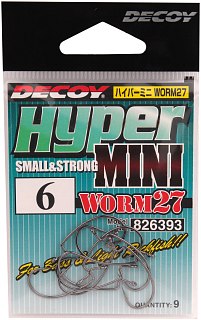 МП Крючки Decoy Worm 27 №6