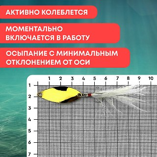 Блесна Riverzone Pike Fighter 5гр 35мм gold - фото 4