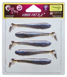 Приманка Crazy Fish Vibro fat 3.2" 73-80-3d-6  - фото 2