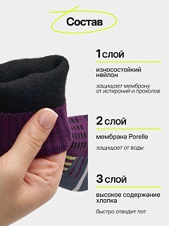 Носки Nucex KID02 детские violet gray - фото 2