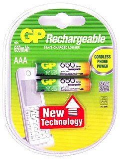 Аккумулятор GP AAA 650mA  - фото 1